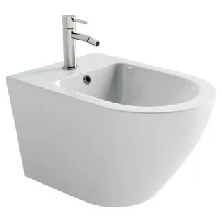 Подвесное биде Ceramicanova Whirl CN11008 белое